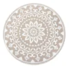 Buitenkleed Rond Mandala / Palm Design - ⌀ 150 Cm