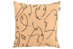 Hartman Faces Yellow Sierkussen 50x50x16