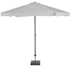 Platinum Middenstokparasol Antigua Volant Ø 300 Cm Lichtgrijs