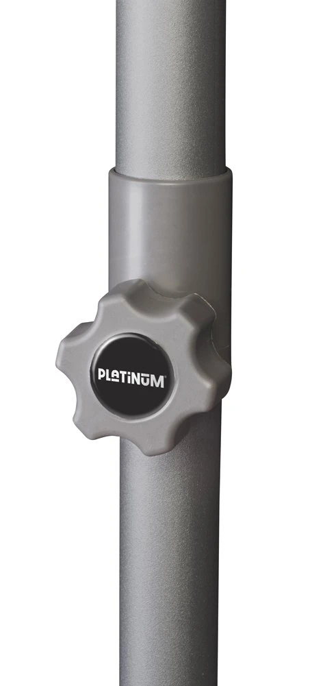 Platinum Middenstokparasol Lisboa Ø 300 Cm Antraciet - Afbeelding 3