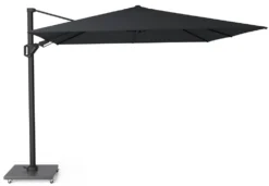 Platinum Zweefparasol Challenger T² Premium 300 X 300 Cm Jet Black