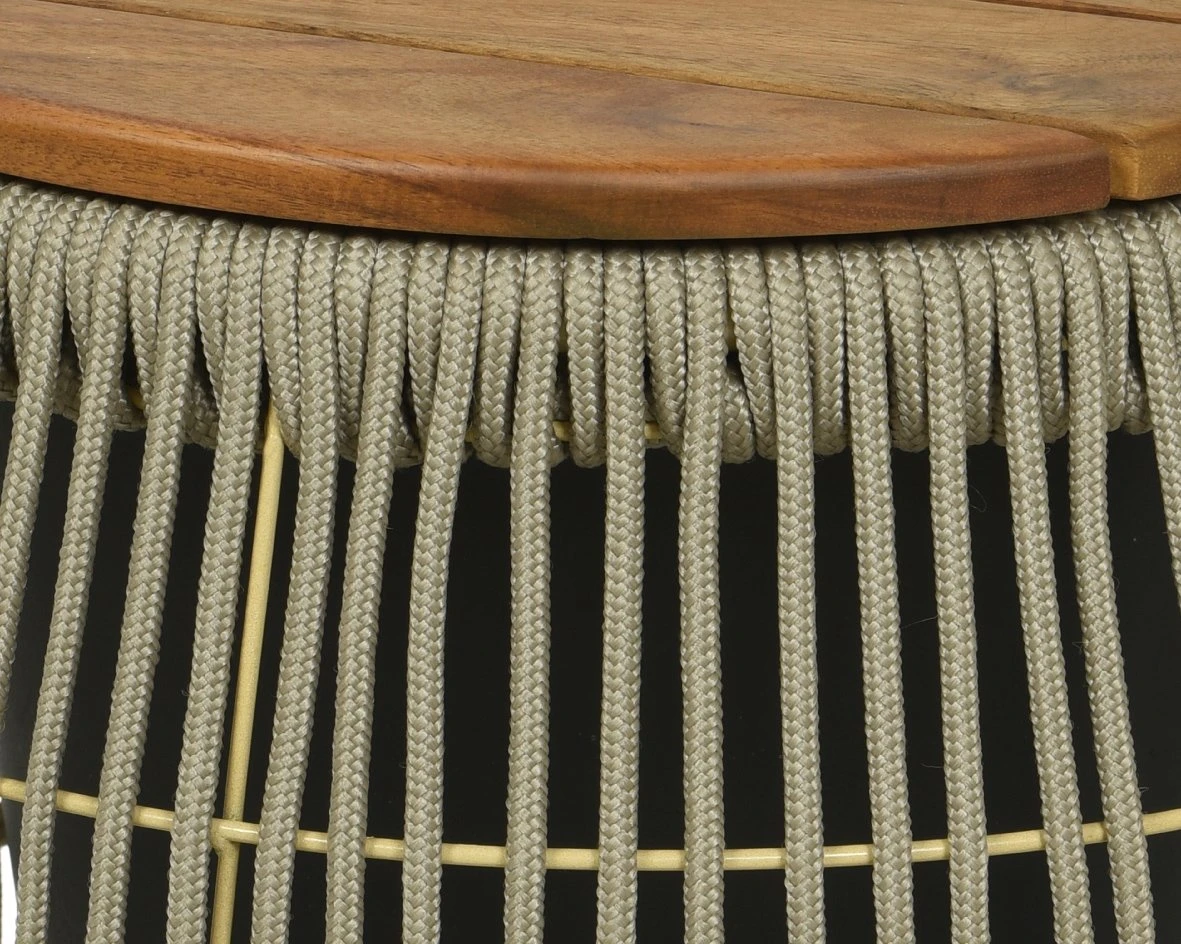 Seville Bijzet Tuintafel Beige - Ø 40 X H 49 Cm - Afbeelding 2