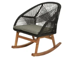 Seville Schommelstoel Zwart - 83 X 74 X 88 Cm